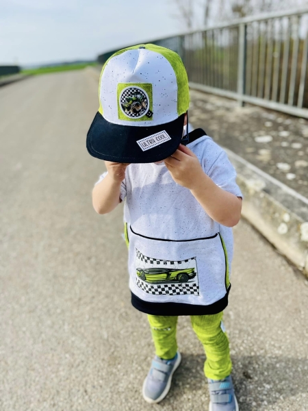 Bügelbild - "Sportwagen Grün" - SET